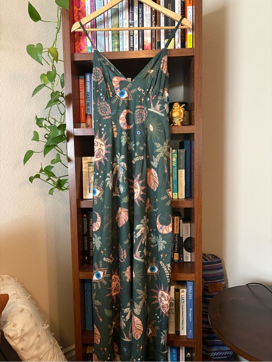 ROMWE Dresses & Skirts - ROMWE Green Hippie summer Vacation Midi Dress